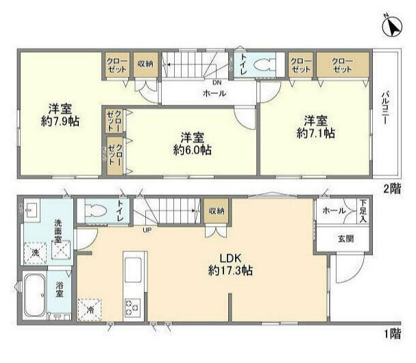 Kolet稲毛六方町の間取り