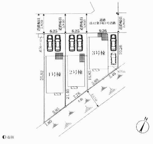 厚木市船子第7　新築戸建全3棟　2号棟の区画図