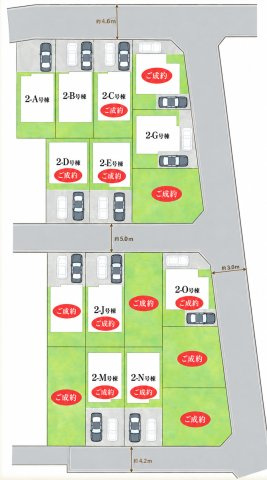 京王線 柴崎駅 14分 新築戸建 調布市佐須町5丁目の区画図