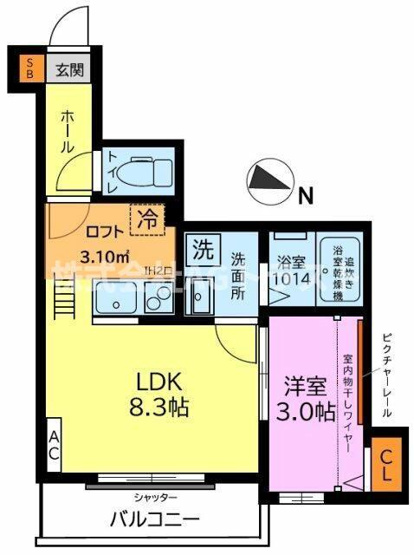 【間取り】 | ガーデンヒルズ宮原