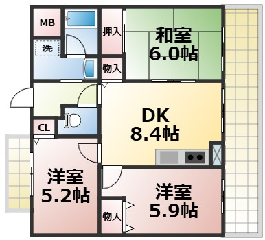 【間取り】 | シャリテ今里　仲介手数料無料