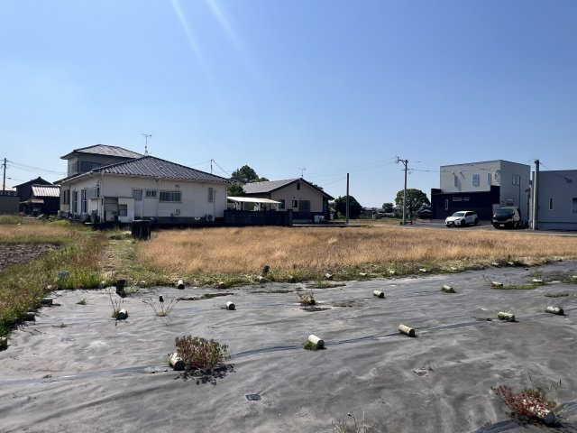 柳川市西蒲池の売地の外観