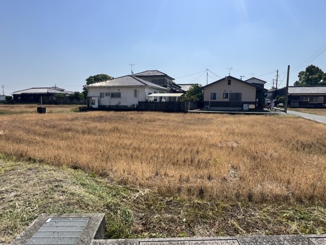 柳川市西蒲池の売地の外観