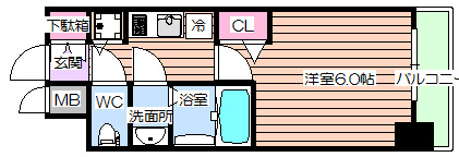 【間取り】 | プレサンス大阪福島レシェンテ