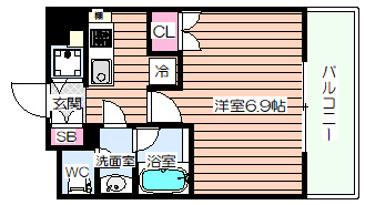 【間取り】 | アルグラッド鷺洲