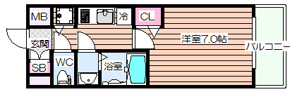 【間取り】 | プレサンス大阪福島シエル