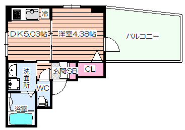 【間取り】 | ジュネス海老江