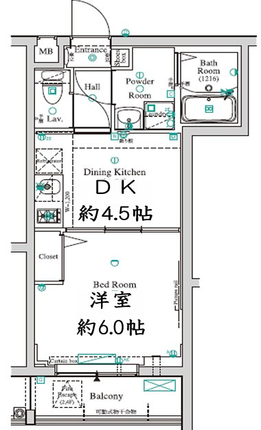 ベルシード板橋蓮根アンベリールの間取り