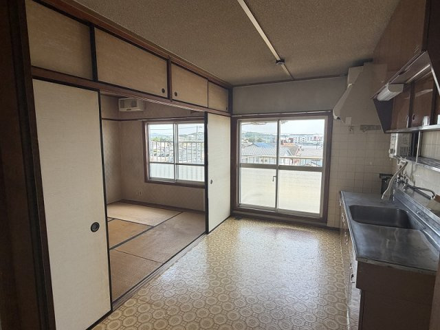 月丘団地　4号棟　のキッチン