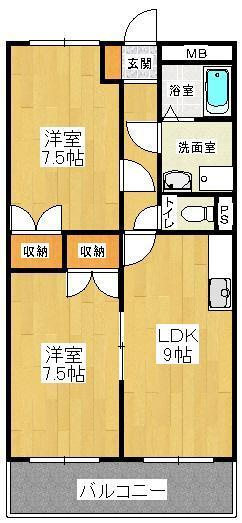 ハイネスコーポの間取り