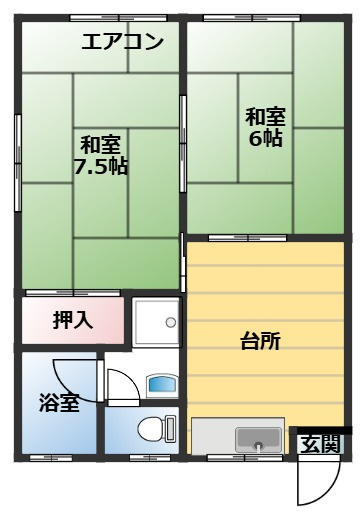 倉重アパートの間取り