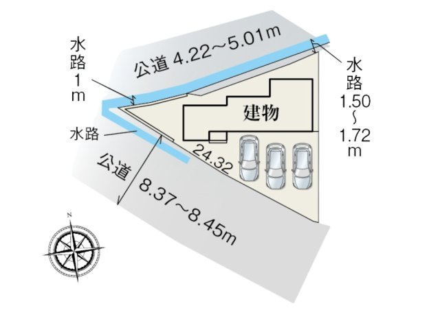 御殿場市萩原　全１棟　新築戸建の区画図