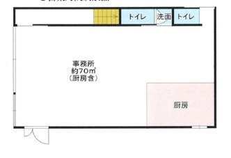 左京区岩倉忠在地町　店舗事務所の間取り