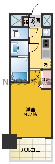 【間取り】 | プレサンス栄フェル | 間取りです