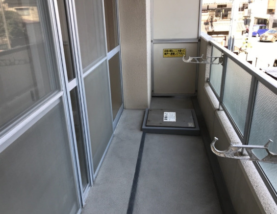 クリーンピア米子加茂町のバルコニー