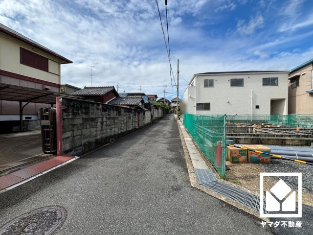 京田辺市薪水取　1期　1号地の前面道路含む現地写真|7月9日　現地写真更新