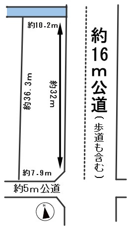 ６６９２４　大垣市墨俣町墨俣土地の区画図
