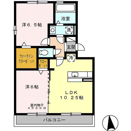 アークウィル Ⅱ棟の間取り
