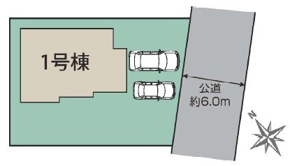 龍ケ崎市城ノ内1丁目3期　新築戸建ての区画図|区画図です♪