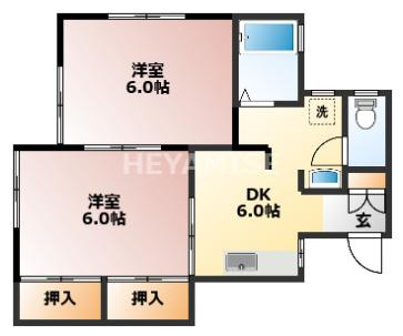 ドミール江里Ⅰの間取り