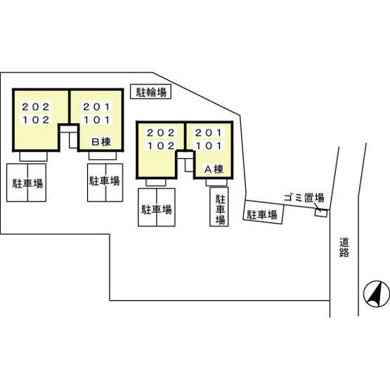 【区画図】 | エタージュB(エタージュビー)