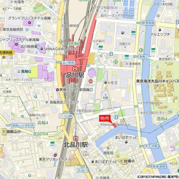 Ｂｒｉｌｌｉａ品川Ｃａｎａｌ　Ｓｉｄｅの地図