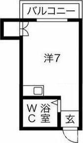アパートメント摂津Ⅱの間取り