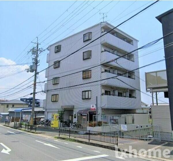 アパートメント摂津Ⅱのエントランス|ゆとりのあるエントランスです