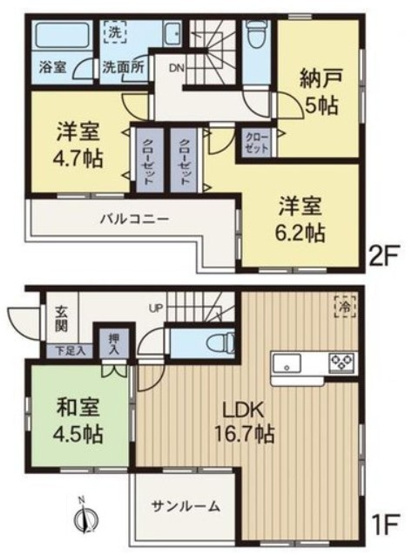 【間取り】 | 藤沢市高倉 中古戸建 全1棟