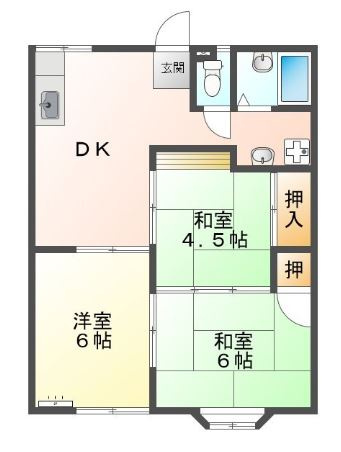吉井ハイツ　Ｃ棟の間取り