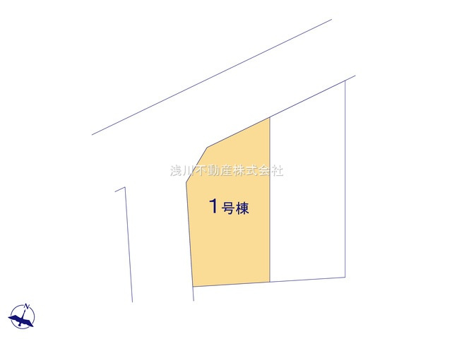 八王子市　西寺方町　新築一戸建て　０２期の区画図|～前面6ｍ道路　角地につき陽当たり・風通し良好です～