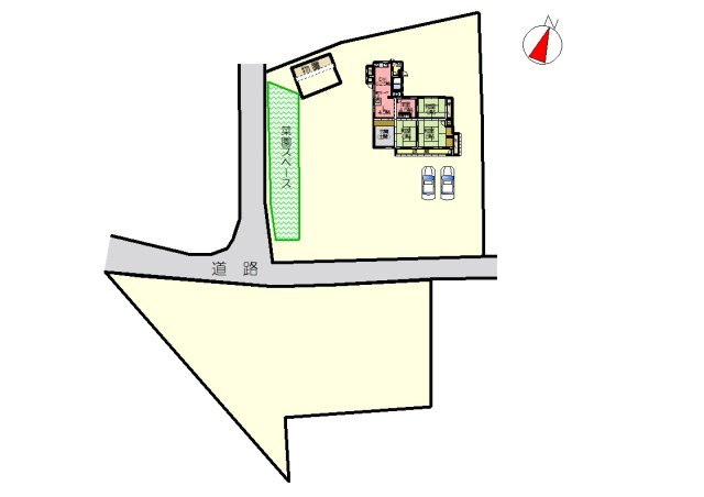 丹波市春日町多利の中古一戸建の区画図