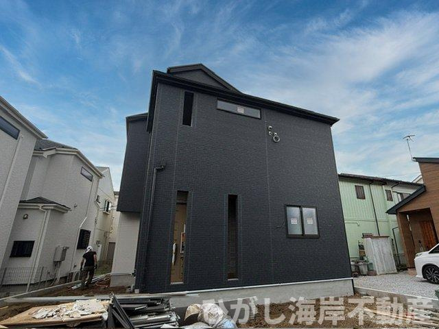 茅ヶ崎市円蔵２丁目　新築戸建　全5棟の外観|5月14日撮影　建築中　現地外観