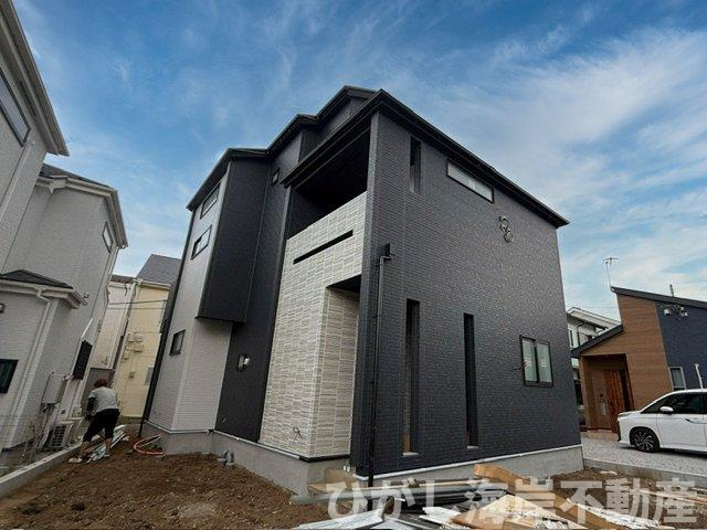 茅ヶ崎市円蔵２丁目　新築戸建　全5棟の外観|5月14日撮影　建築中　現地外観