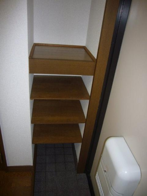 玄関の棚。靴、小物など置けます