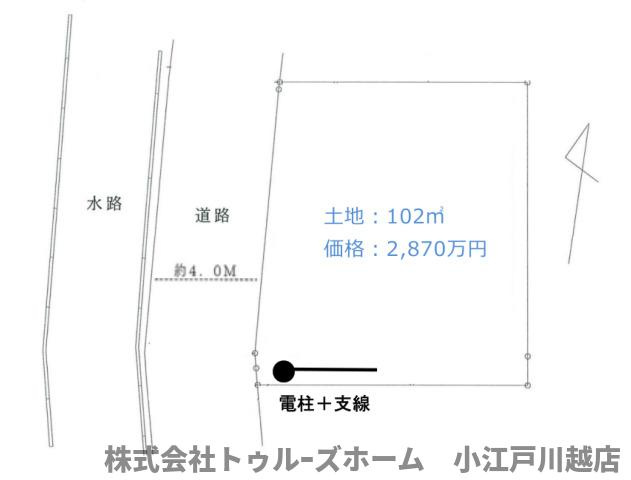 【区画図】 | 川越市上野田町　売地