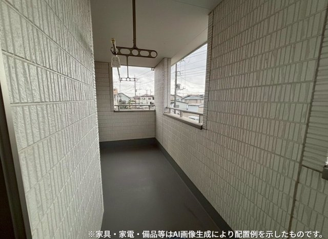 栃木市大平町西水代　中古戸建のバルコニー