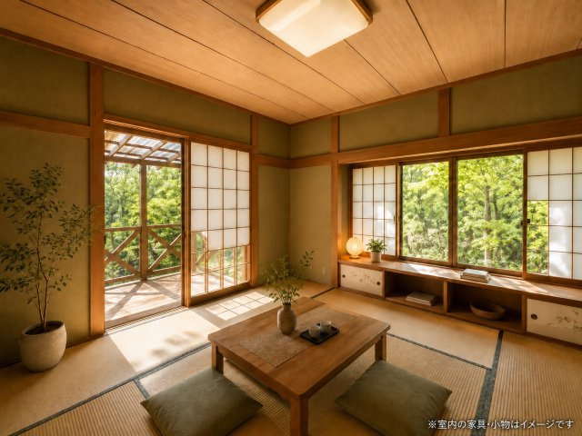 那須バケイションランド管理別荘地：那須町大字高久丙　中古戸建 ※告知事項ありの和室