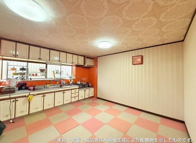 常陸太田市棚谷町中古戸建のキッチン
