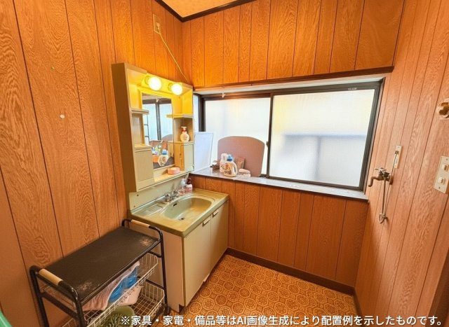 常陸太田市棚谷町中古戸建の独立洗面台