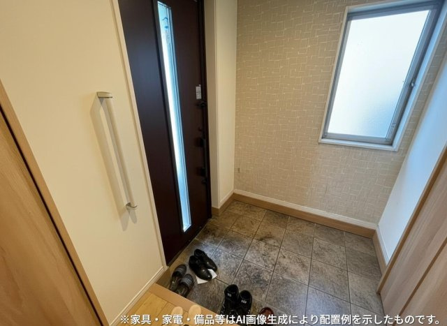 栃木市大平町　オール電化　中古戸建の玄関