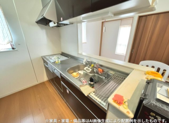銚子市春日町　オール電化　中古戸建のキッチン|AIによる家具消し後♪