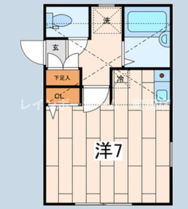 パームハウス※初期費用分割あと払いサービス利用可能物件の間取り