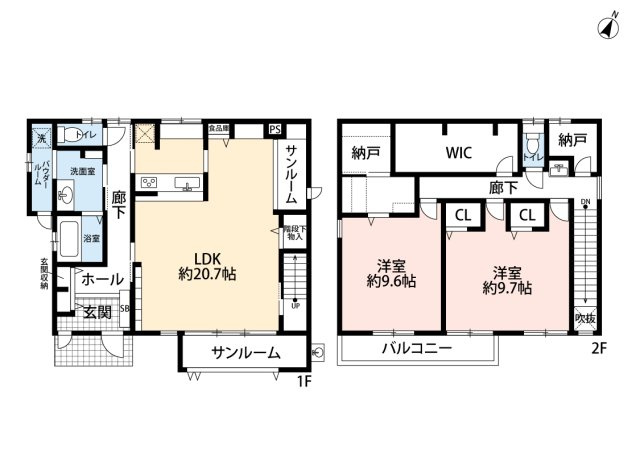 【間取り】 | 上地町西田戸建