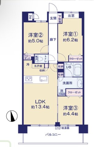 レリア蕨塚越の間取り|間取り
