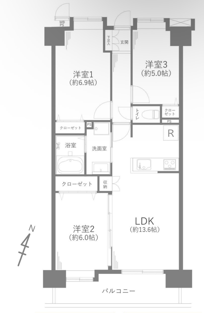 ライオンズガーデン狭山祇園の間取り|間取り