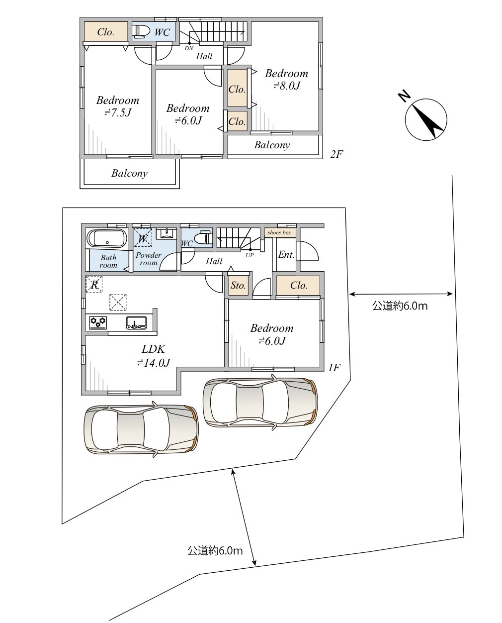 南区大字大谷口中古戸建の間取り|間取り