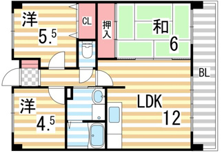【間取り】 | メゾン・パティオ住道