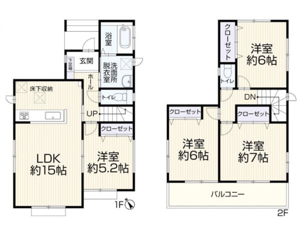 戸建 八潮市大字南川崎の間取り|間取り