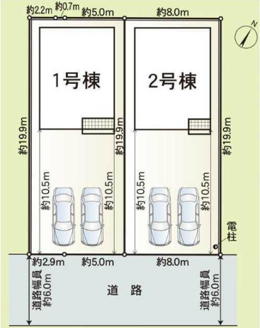 売新築戸建　静岡市清水区蜂ヶ谷の区画図